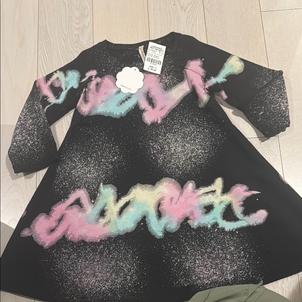BRAND NEW-Colorful Tie-Dye Long Sleeve Dress